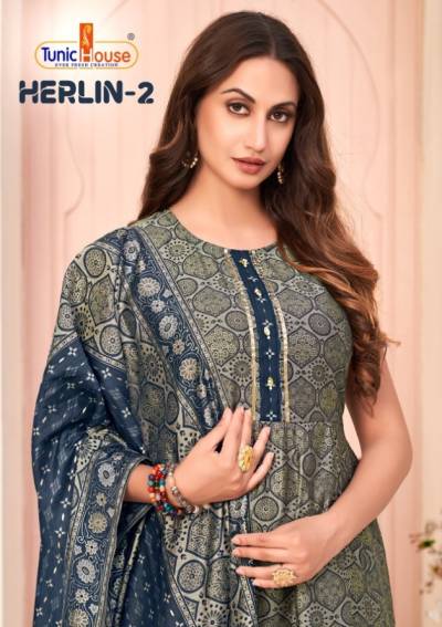 Harlin Vol 2 By Tunic House Fancy Readymade Suit Collection